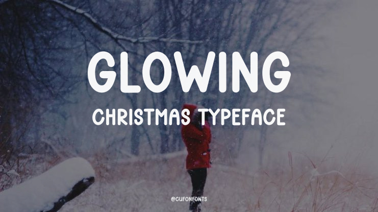 Glowing Christmas Font