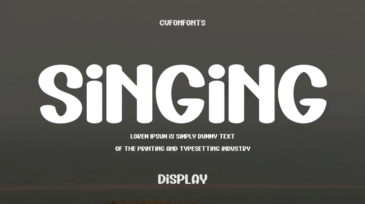 Singing Font