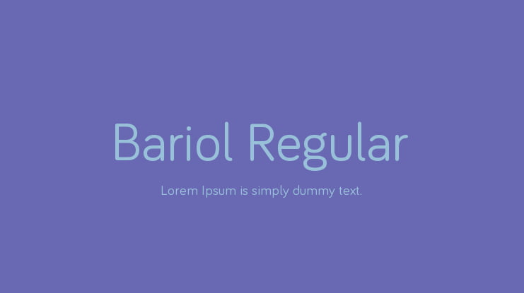 Bariol Regular Font Family
