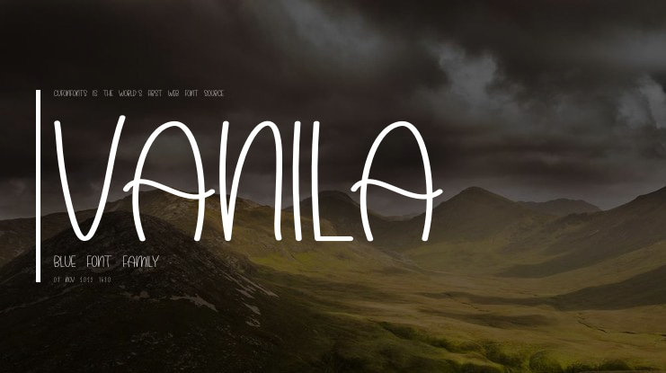 Vanila Blue Font