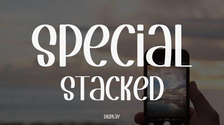 Special Stacked Font