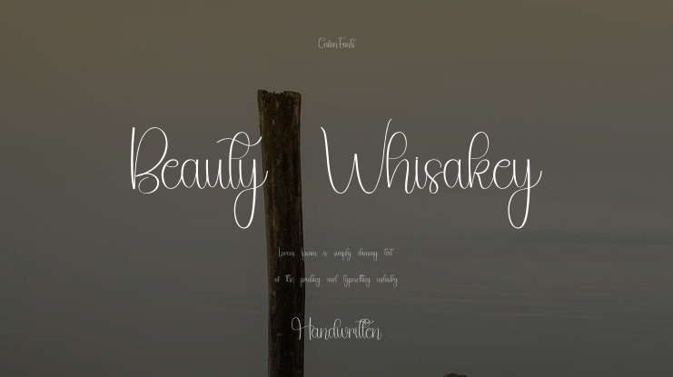 Beauty Whisakey Font
