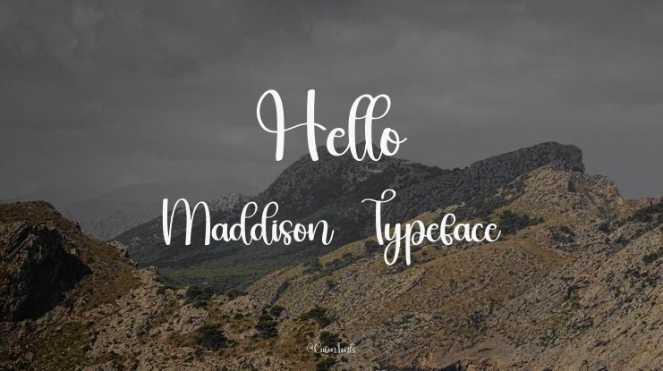 Hello Maddison Font