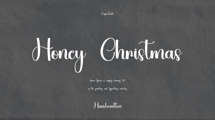 Honey Christmas Font