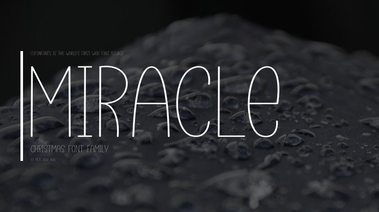Miracle Christmas Font