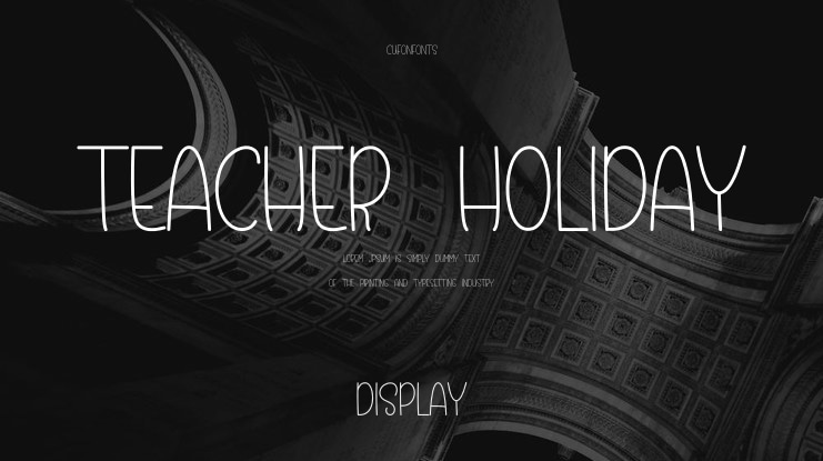 Teacher Holiday Font