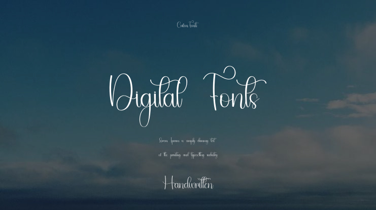 Digital Fonts Font