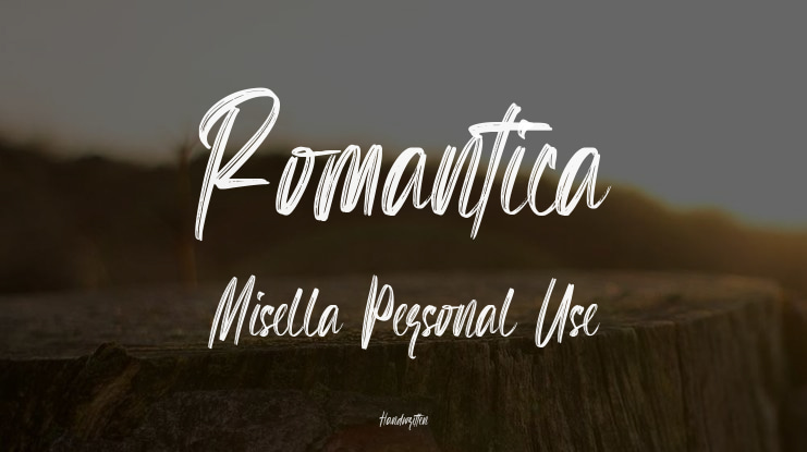 Romantica Misella Personal Use Font
