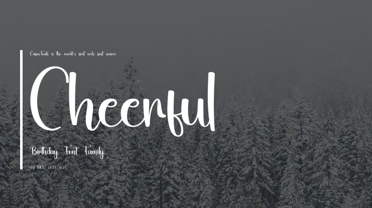 Cheerful Birthday Font