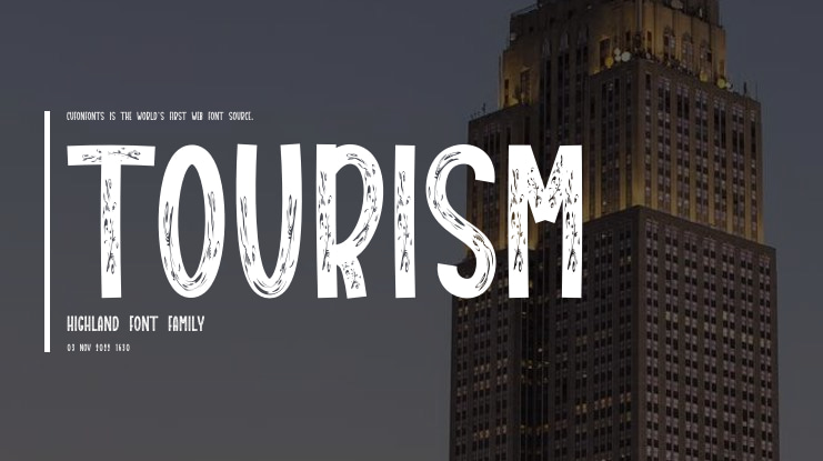 Tourism Highland Font