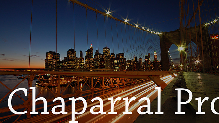 Chaparral Pro Font
