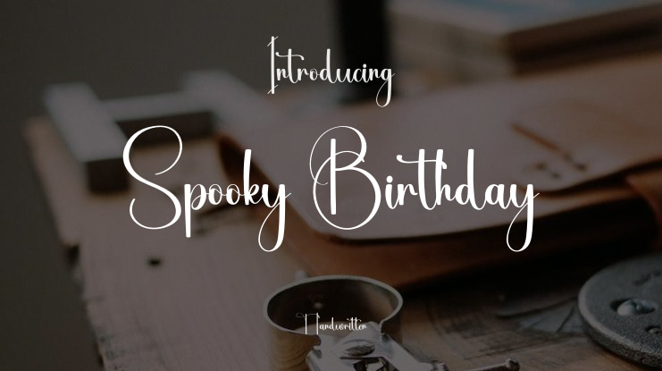 Spooky Birthday Font