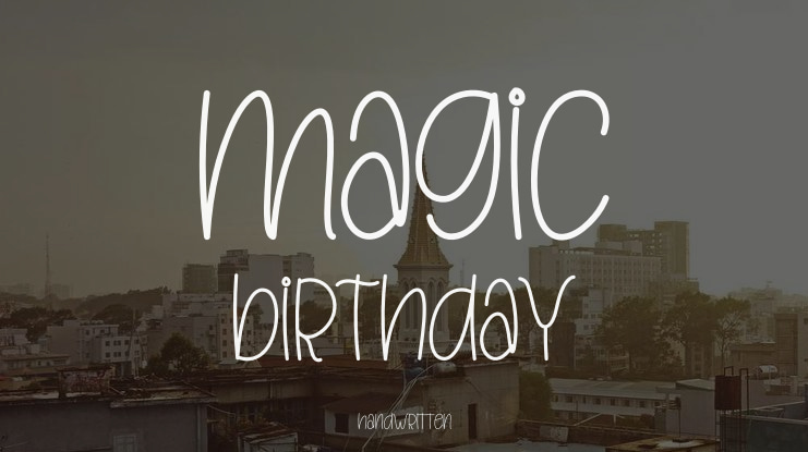Magic Birthday Font