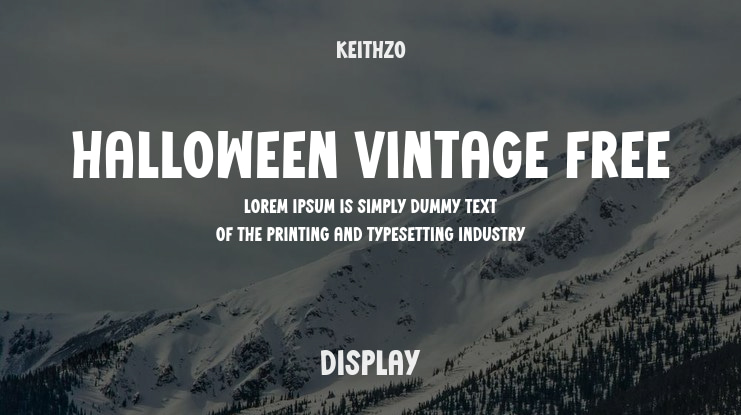 Halloween Vintage Free Font