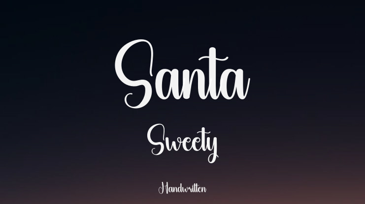 Santa Sweety Font