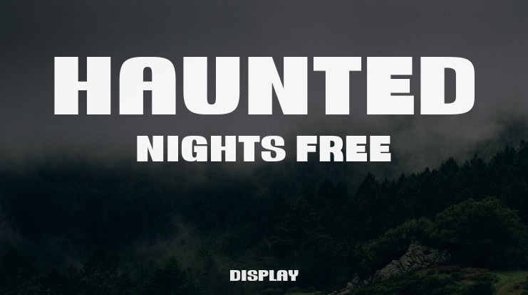 Haunted Nights Free Font