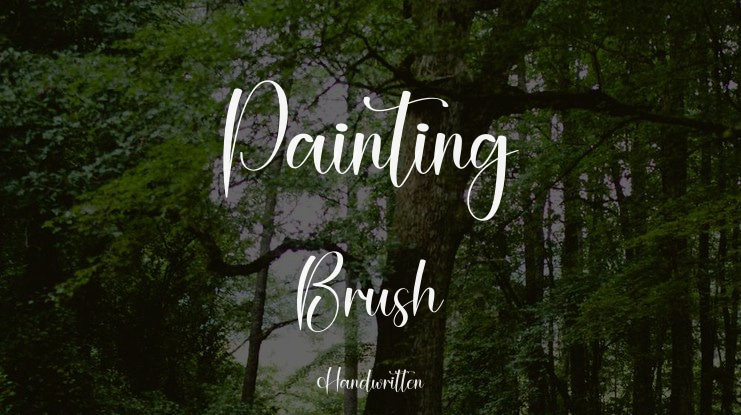 Painting Brush Font