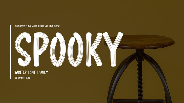 Spooky Winter Font