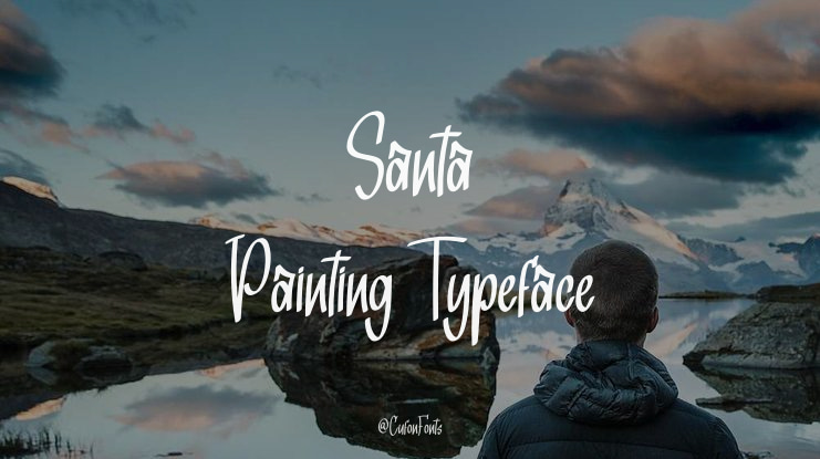 Santa Painting Font