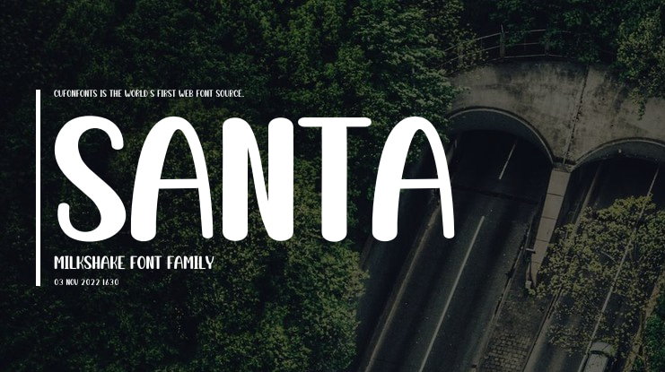 Santa Milkshake Font