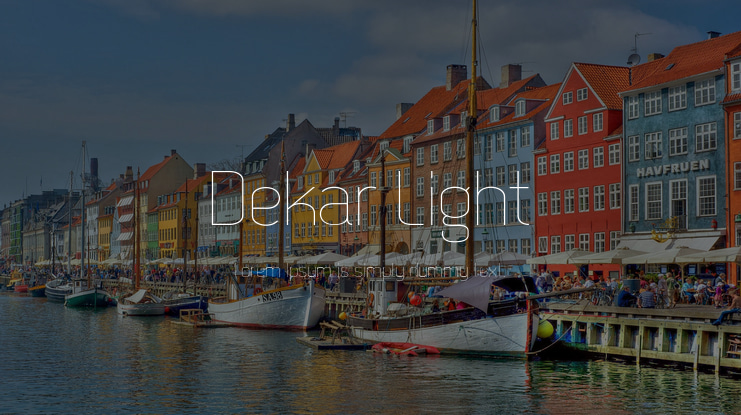 Dekar Light Font