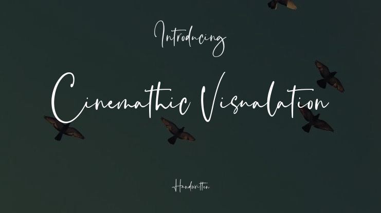 Cinemathic Visualation Font
