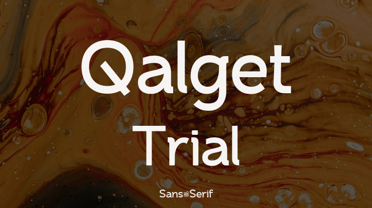 Qalget Trial Font