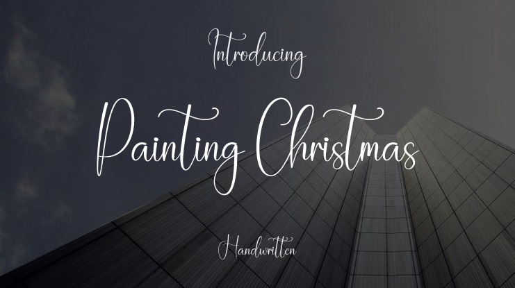 Painting Christmas Font