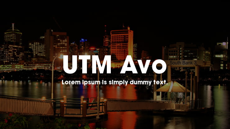 UTM Avo Font Family