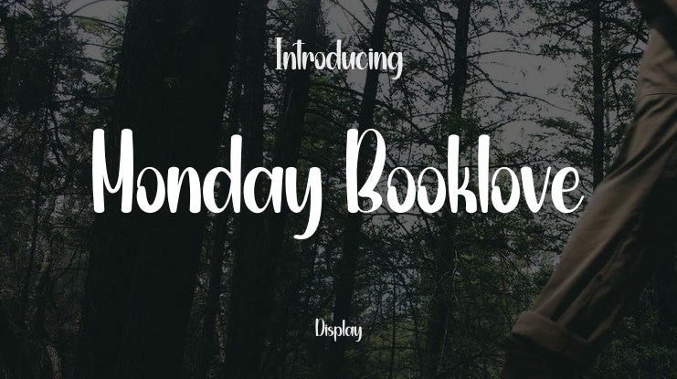 Monday Booklove Font