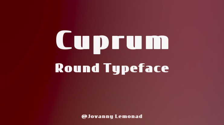 Cuprum Round Font