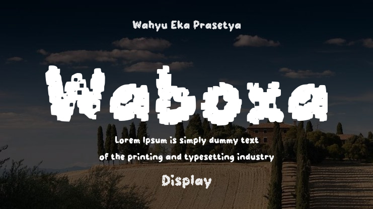 Waboxa Font