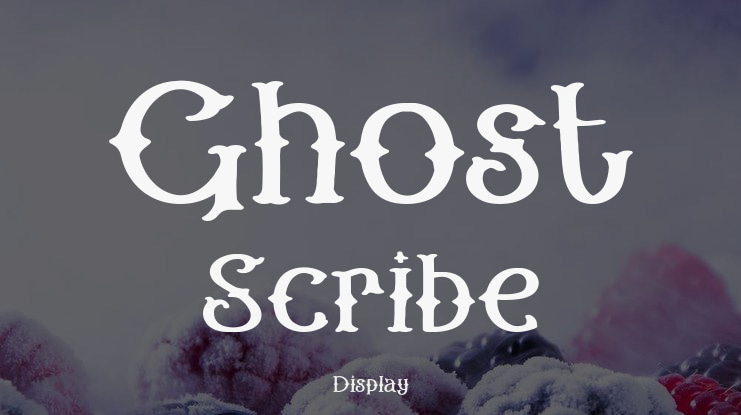Ghost Scribe Font