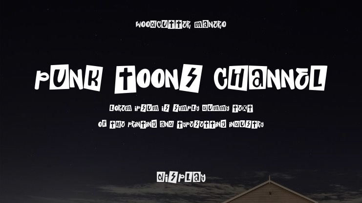Punk Toons Channel Font