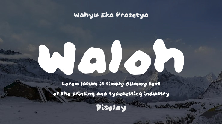 Waloh Font