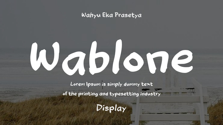 Wablone Font