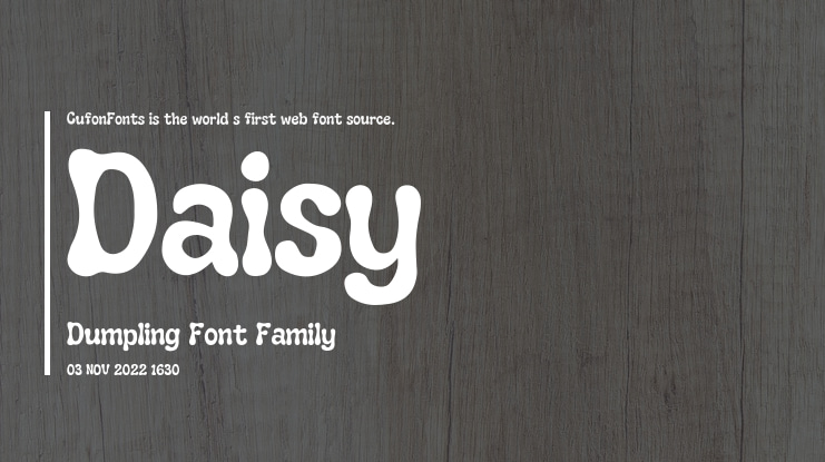 Daisy Dumpling Font