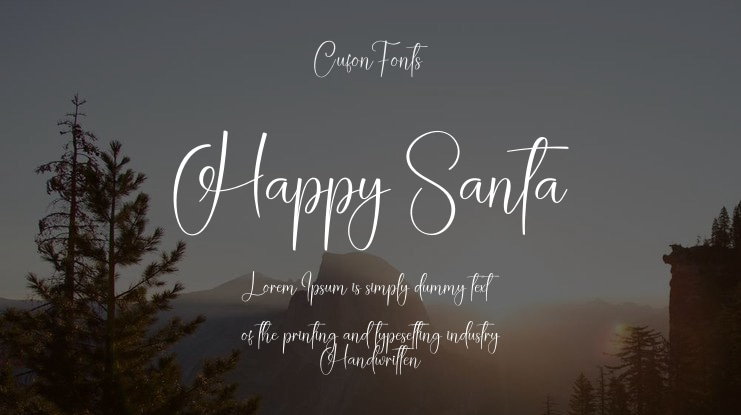 Happy Santa Font