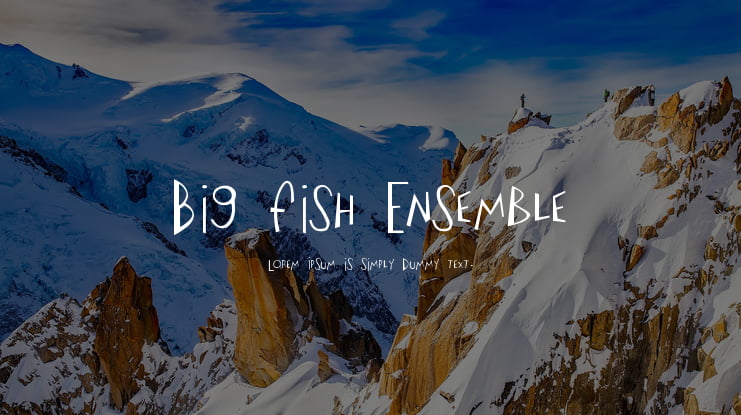 Big Fish Ensemble Font