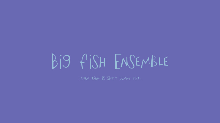Big Fish Ensemble Font