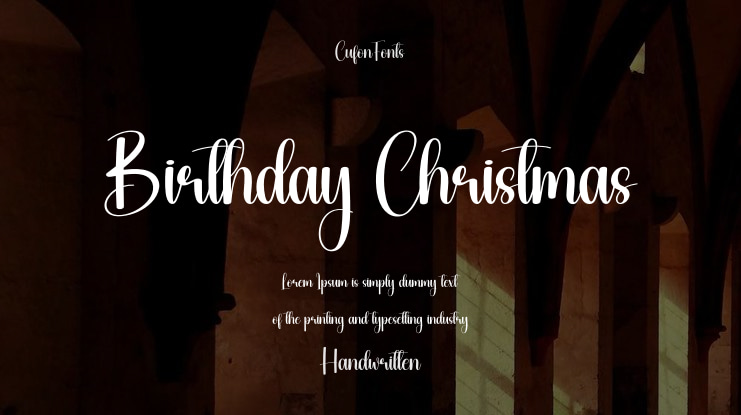 Birthday Christmas Font