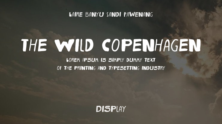 The Wild Copenhagen Font