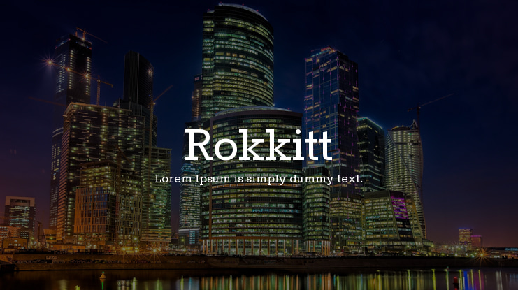 Rokkitt Font Family