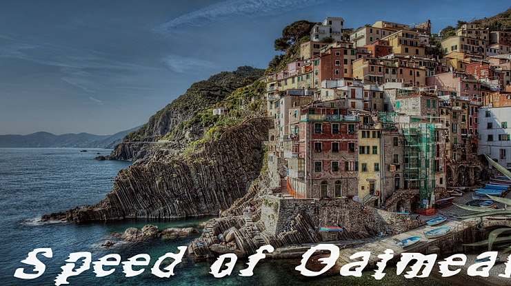 Speed of Oatmeal Font