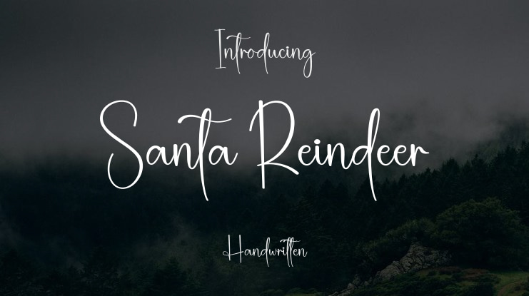 Santa Reindeer Font