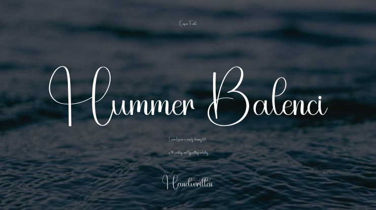 Hummer Balenci Font