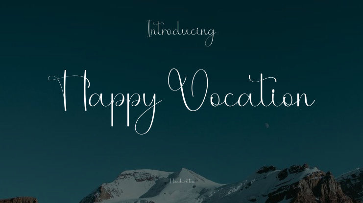 Happy Vocation Font