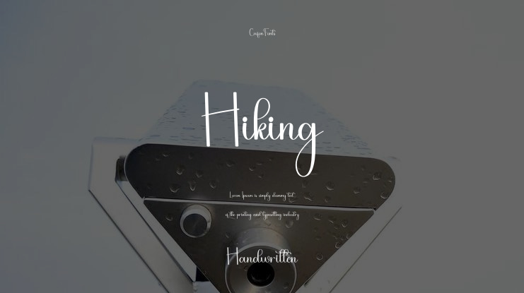 Hiking Font