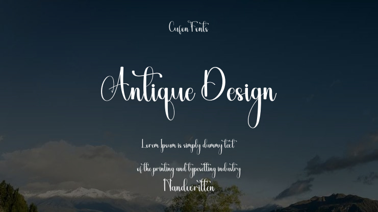 Antique Design Font