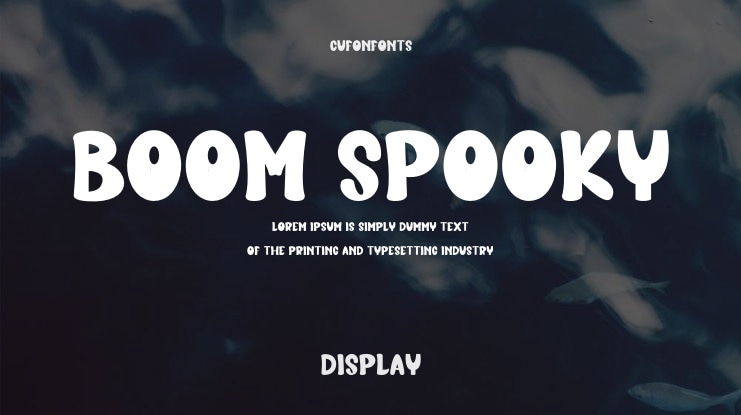 Boom Spooky Font